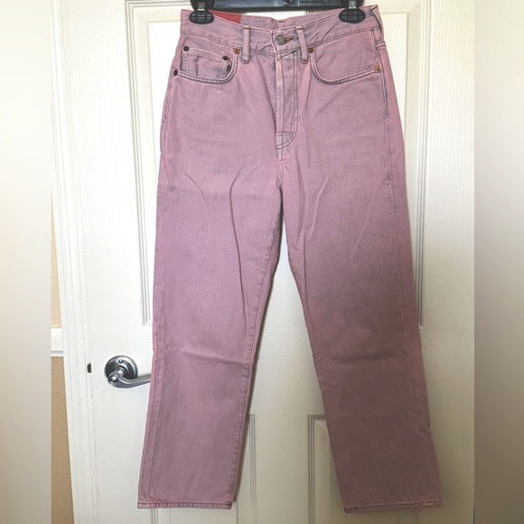 Acne Studios Denim - Acne Studios high rise Pink Washed Jeans